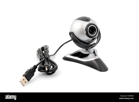 Modern webcamera isolated on a white background Stock Photo - Alamy