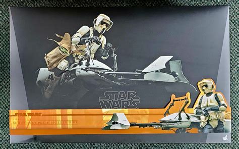 Hot Toys Star Wars The Mandalorian Scout Trooper And Speeder Bike Scale Figure Set The