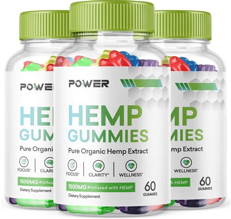 Power Gummies Blue Bear Multivitamin Supplement (180 Gummies) - HempGummies Advanced Formula