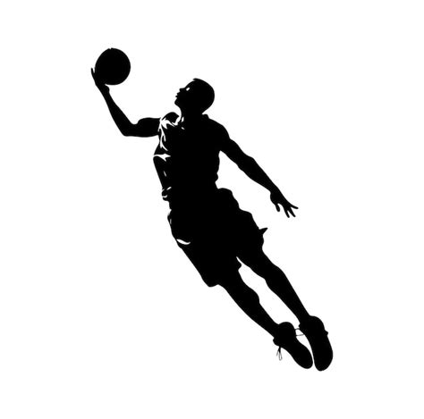 Premium Vector Basketball Silhouette Vector On White Background