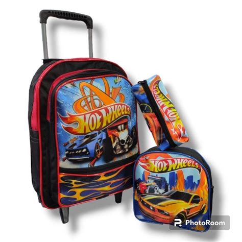 Mochila Escolar Do Hot Wheels Carros Shopee Brasil