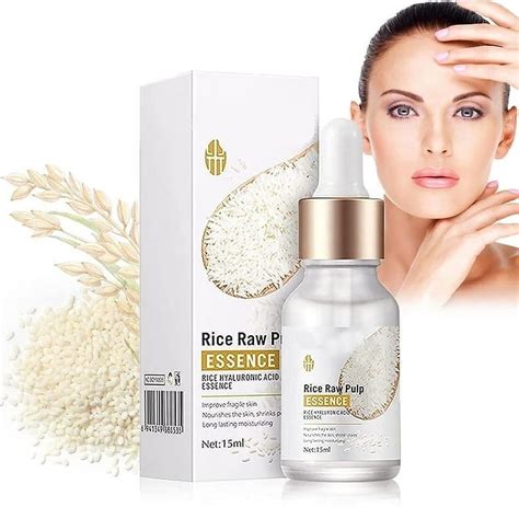 15ml 1 White Rice Serum For Face Rice Row Pulp Essence White Rice