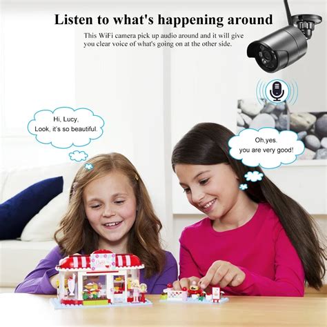 Беспроводная ИК-камера видеонаблюдения Wi-Fi IP, 1080P, CCTV, 32/64/128 ...