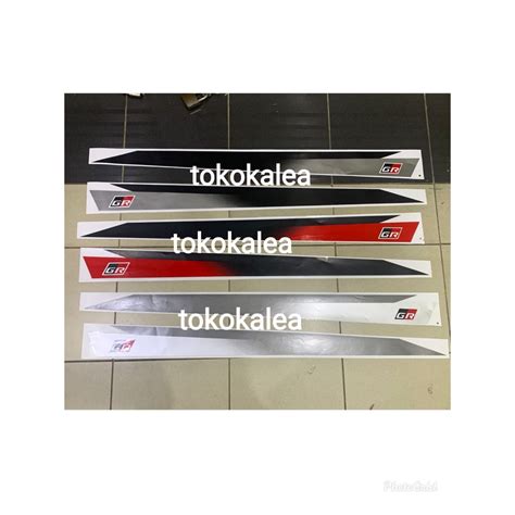 Jual STIKER BODY SAMPING MOBIL TOYOTA AVANZA 2022 TULISAN GR SPORT