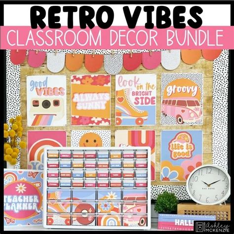 Retro Vibes Classroom Decor Bundle Shop Ashley Mckenzie Artofit