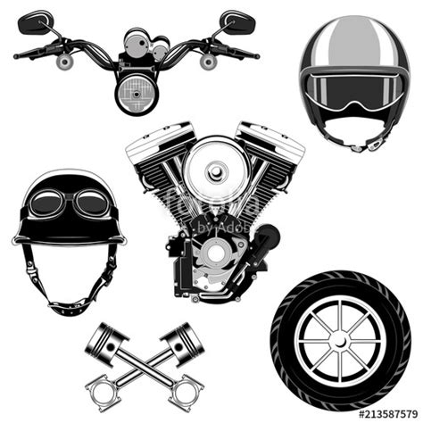 Motorcycle Parts Vector At Vectorified Collection Of Motorcycle