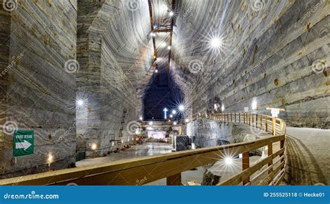 Salt Mine of Slanic Prahova in Romania Editorial Stock Photo - Image of ...