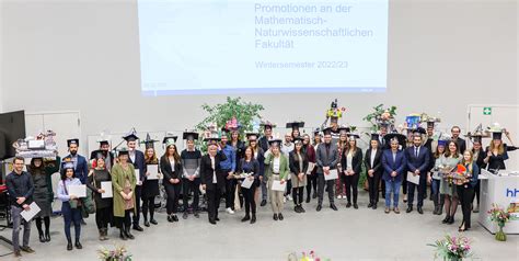 95 Promotionen in der Mathematisch Naturwissenschaftlichen Fakultät