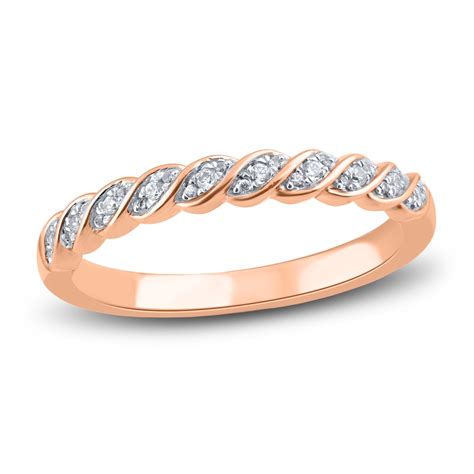 Diamond Wedding Band 1/10 ct tw Round 14K Rose Gold | Jared