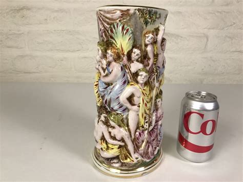 R Capodimonte Italy M A S Vase