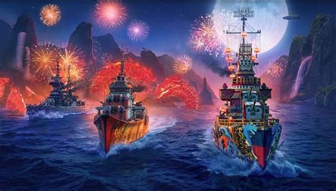 World Of Warships Update Adds New Ships Realistic Flags And Lunar New