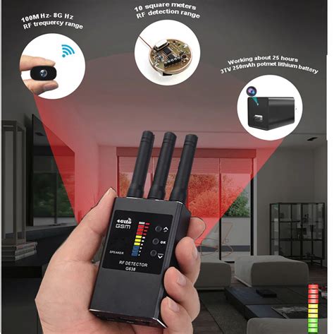 G638 Multi Function Anti Spy Detector Camera GSM Audio Bug Finder GPS