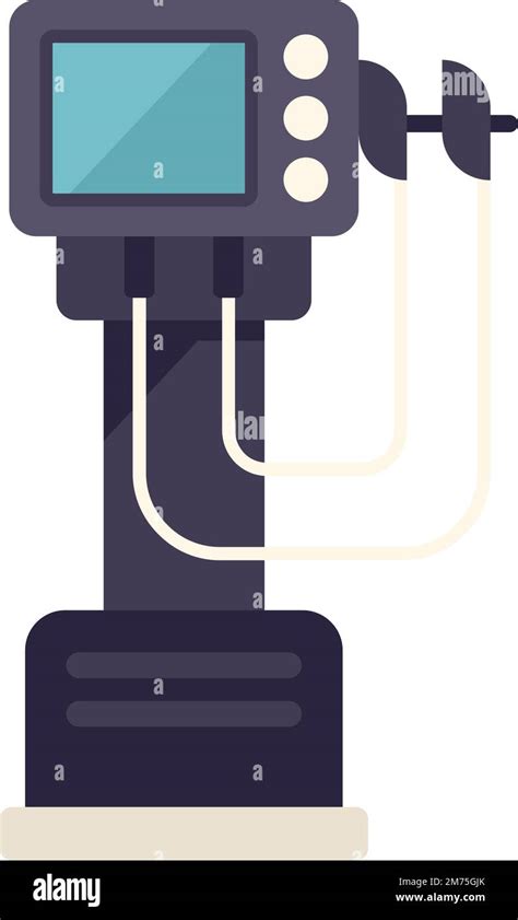 Intensive Ventilator Machine Icon Flat Vector Medical Hospital