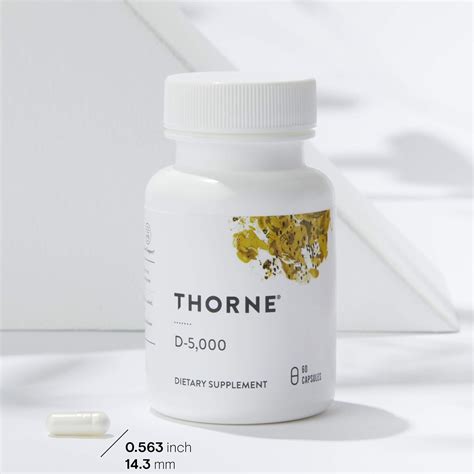 Buy Thorne Vitamin D-5000 - Vitamin D3 Supplement - 5,000 IU - Support ...