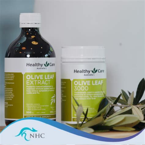 Healthy Care Olive Leaf Extract 3000mg 100 Capsules Exp 09 2025