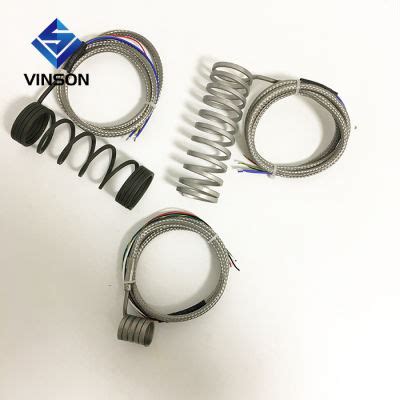 China Coil Spring Hot Runner Nozzle Heater With Thermocouple For Injection Molding Machine