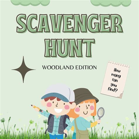 Scavenger Hunt Woodland Edition Digital Download Porky Penguin