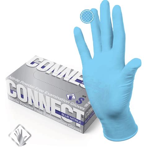 Нитриловые перчатки CONNECT BLUE NITRILE 100 шт., р. XL CТ0000004128 ...