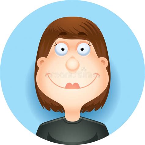 Karikatur Brunette Frauen L Cheln Vektor Abbildung Illustration Von Abbildung Vektor