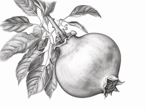 Drawing Of Pomegranate In Color, Coloring Page Pomegranate PNG ...