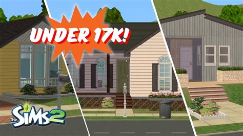 Let S Build 3 Starter Homes Corner Hill Dr The Sims 2 Speed Build Youtube