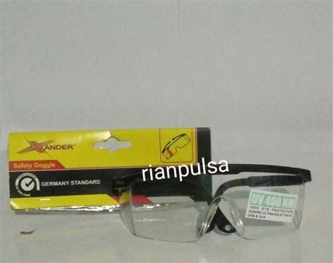 Jual Kacamata Xander Original Bening Pelindung Work Safety Glass