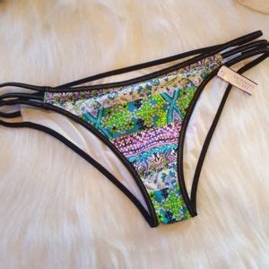 Victoria S Secret Swim Nwt Vs Swim Strappy Cheeky Bikini Bottom Poshmark