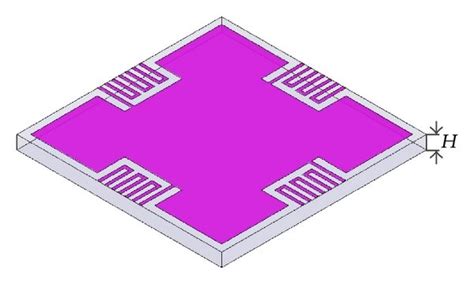 Schematic Diagram Of The Unit Cell Of The Proposed Ebg Structure And