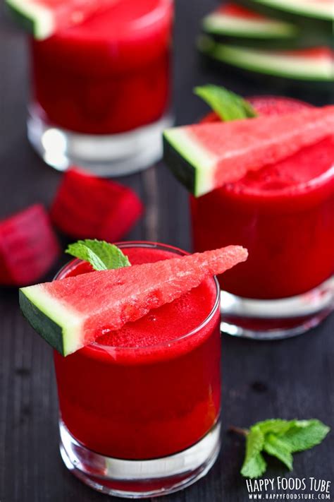 Watermelon Beet Juice Recipe Happy Foods Tube