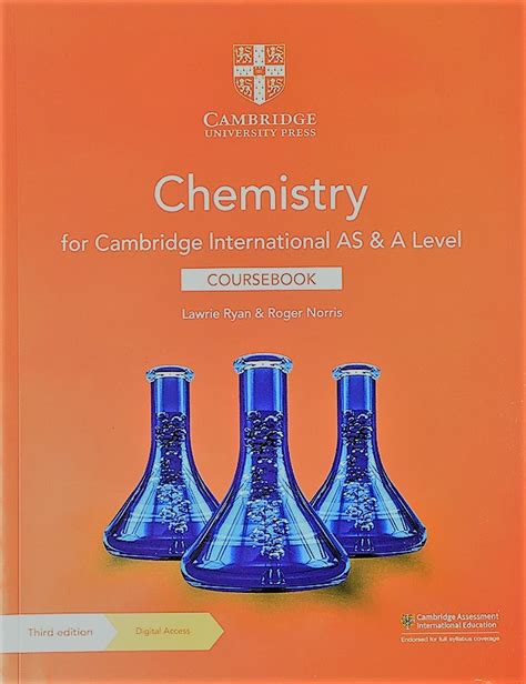 Cambridge International As And A Level Chemistry Coursebook With Digital