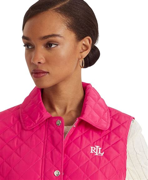 Lauren Ralph Lauren Womens Quilted Vest Created For Macys And Reviews