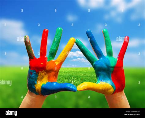 Colorful Hands Hi Res Stock Photography And Images Alamy