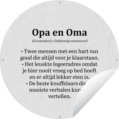 Tuincirkel Quotes Spreuken Opa En Oma X Cm Ronde