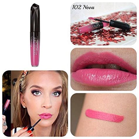 Ruj Rimmel London Show Off Lip Lacquer Nova Ml Aronia Store