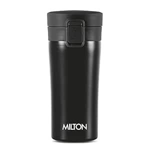 Buy Milton Thermosteel Vacuum Insulated Travel Coffee Mug Ml Black Prolonged Hours Hot