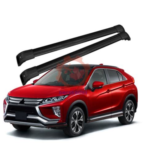 All Black Luggage Roof Rack Cross Bar For Mitsubishi Eclipse Cross 2017 2021 Ebay