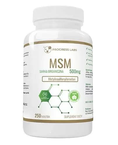 Progress Labs Msm Siarka Organiczna Mg Tabletek Cena Opinie