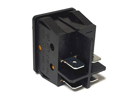 SC767 (KCD4-201)Выключатель с жёлтой подсветкой 16A 250VAC, ON-OFF, 2 ...