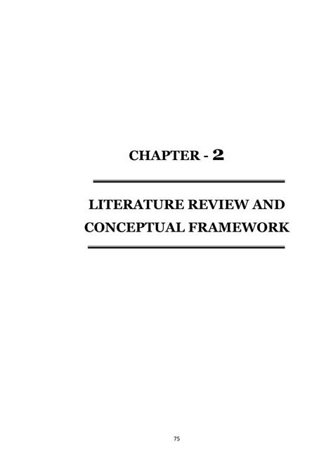 Pdf 2 Literature Review And Conceptual Framework Shodhganga