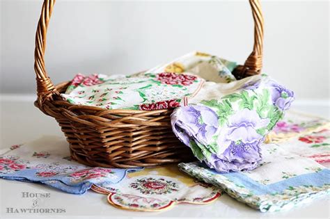 Craft Ideas Using Vintage Hankies House Of Hawthornes