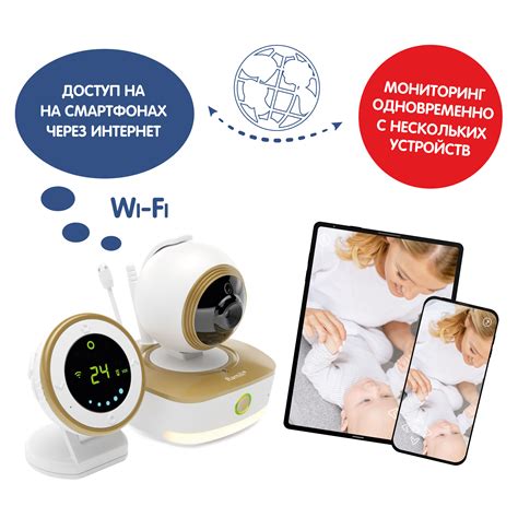2-в-1 Wi-Fi Full HD радио-видеоняня Ramili Baby RV1800 с повышенной ...
