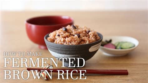 How To Make Fermented Brown Rice Koso Genmai Youtube