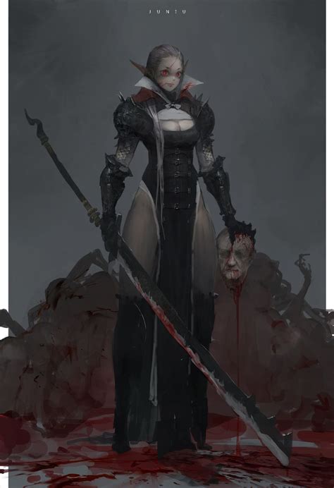 Artstation Vampire Concept Ben Juniu Concept Art Characters Dark