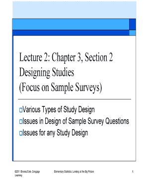 Fillable Online Stat Missouri Lecture 2 Chapter 3 Section 2 Designing