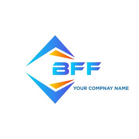 BFF abstract technology logo design on white background. BFF creative ...