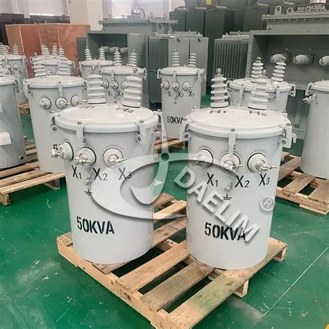 Single Phase Pole Mounted Transformer For Guyana Daelim Transformer