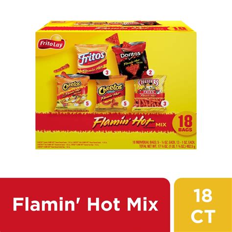 Frito Lay Flamin Hot Mix Chips Variety Pack Ct Oz Ralphs