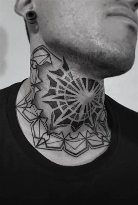 Neck Tattoos For Men In Throat Tattoo Neck Tattoo For Guys