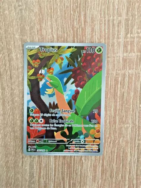 Carte Pok Mon Tropius Alternative Secr Te Volution Pald A