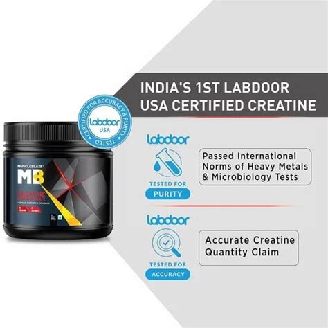 Powder Mb Creatine Monohydrate, Packaging Size: 250gm at ₹ 1099 in Jhajjar